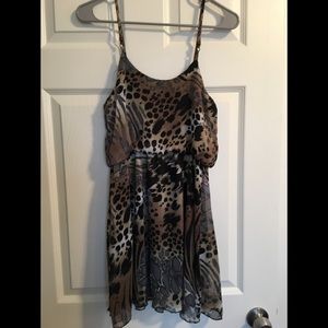 Animal print small dress